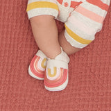 rainbow baby shoe