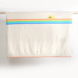 organic cotton baby rainbow blanket