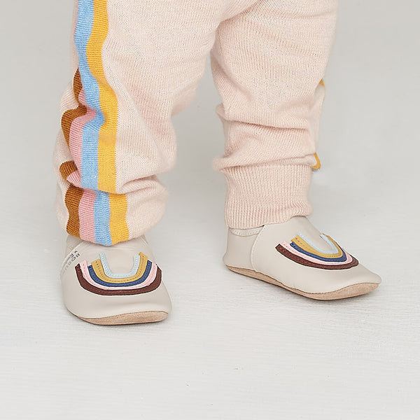 milk rainbow baby soft sole shoes bobux x bonnie mob collab