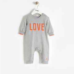SELFISH MOTHER X BONNIE MOB CHARITY PLAYSUIT GREY AND ORANGE