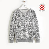 Charity Leopard Sweater raising money for refugee support