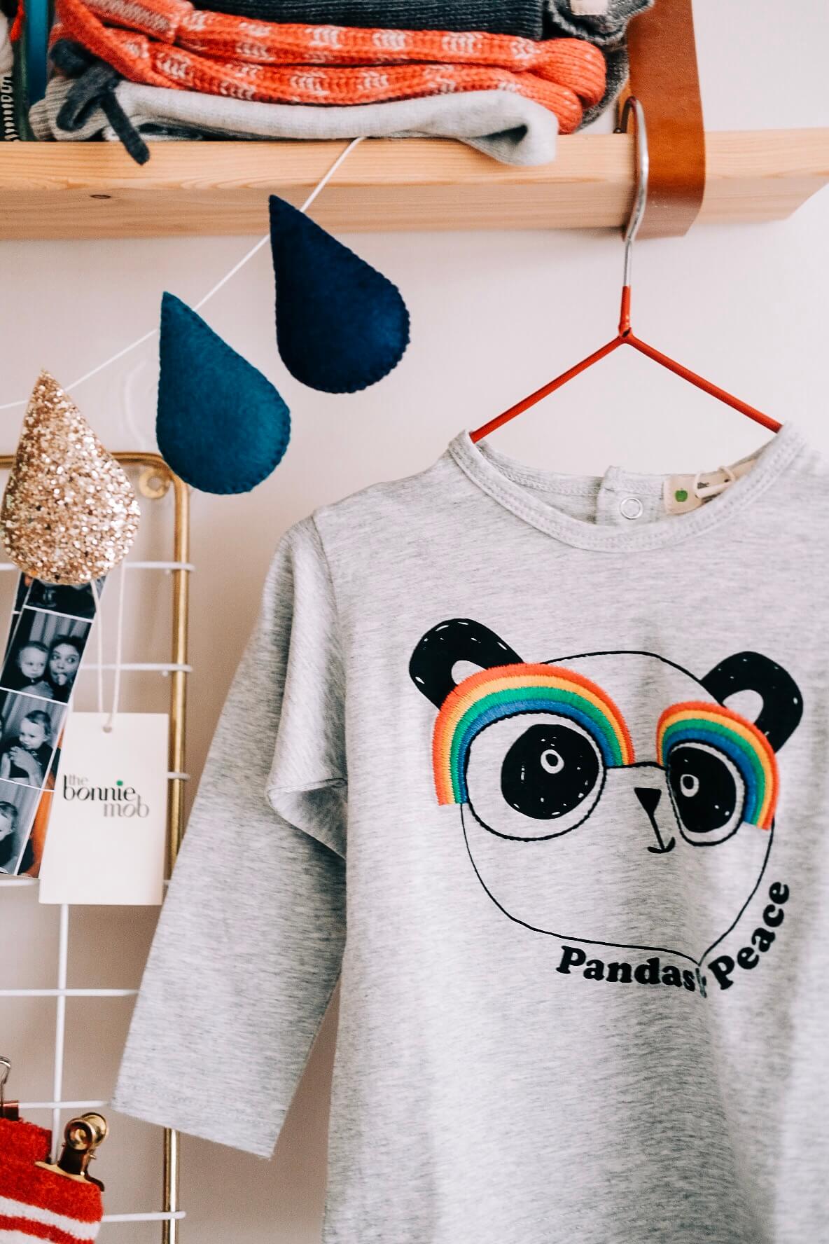 organic cotton panda baby t-shirt
