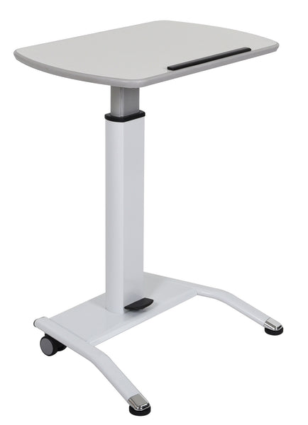 Luxor Pneumatic Height Adjustable Lectern Lx Pnadj Wh Egyr Desk