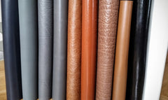 Various leather for journal notebook covers handmade by bespoke bindery
