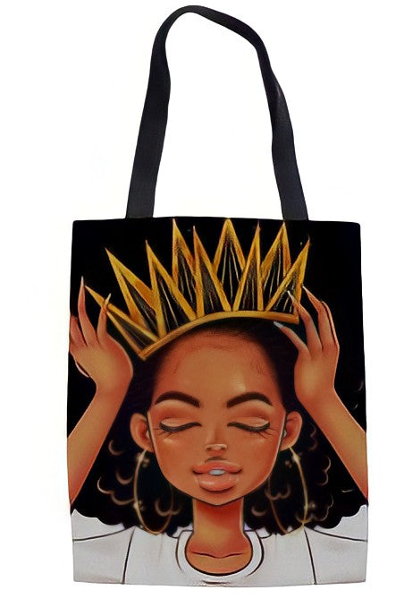 Black Princess Tote Bag