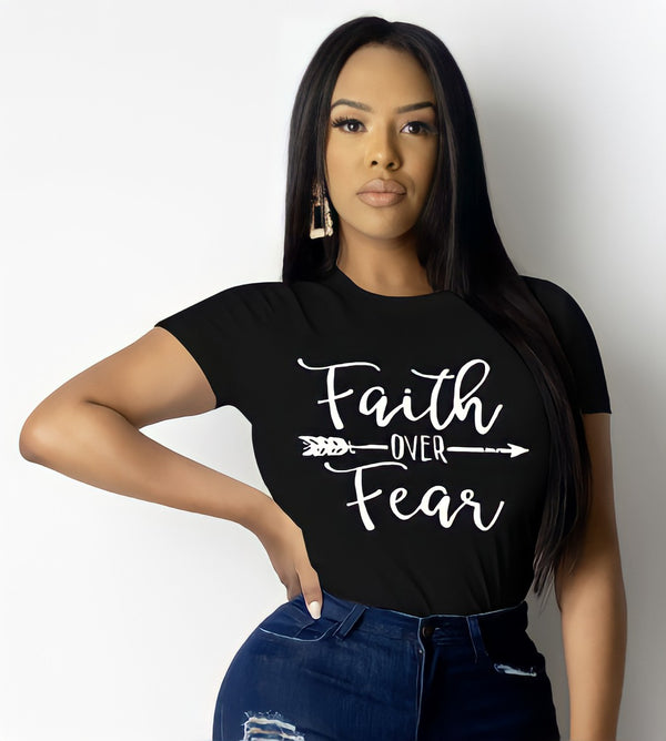Faith Over Fear T-Shirt (Black)