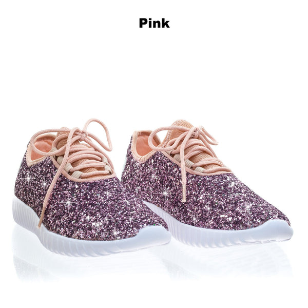Forever Fashion Glitter Tennis Shoes 