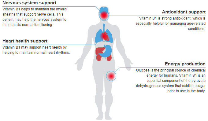 benefit of vitamin b1, benefits of b1, health benefits of vitamin b1