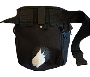 Back View of Jasper Swag Bag Mini Dog Treat Bag