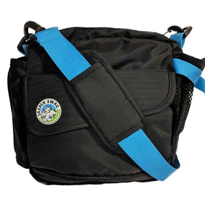 On the Fly Jasper Swag Dog Walking Bag with Turquoise Straps
