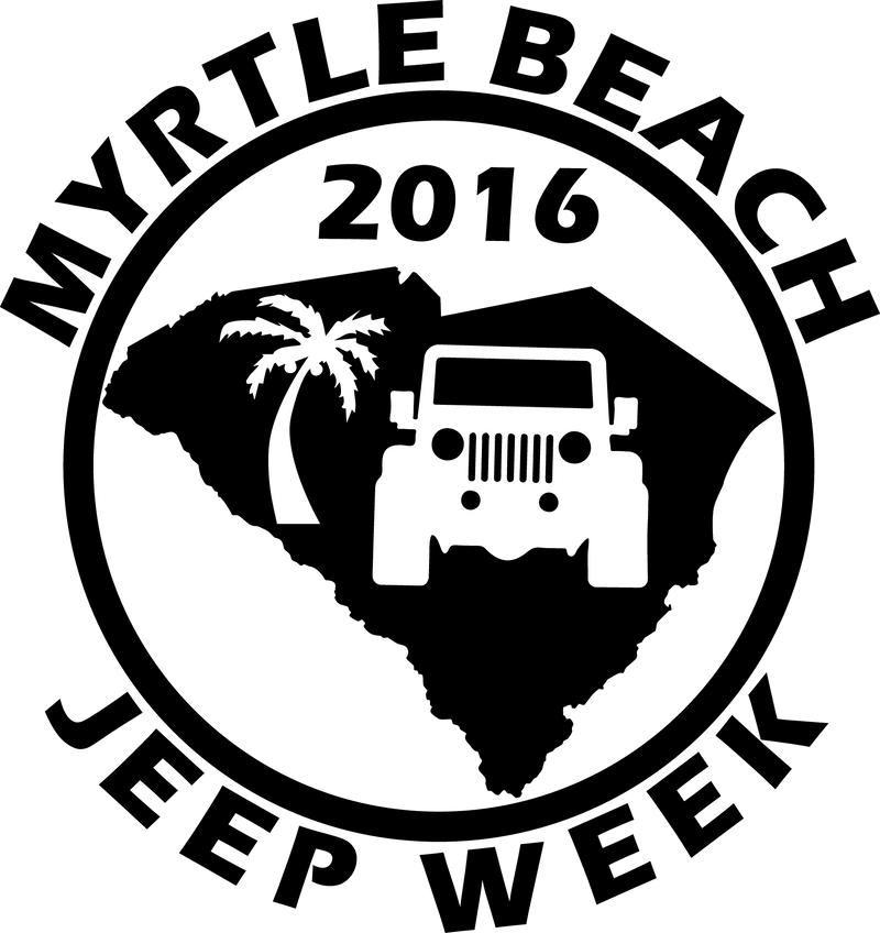 Myrtle Beach Jeep Week Decal Trail Decals