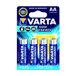 Varta High-Energy 1.5V AA LR6 Alkaline Battery V4906121414 B&H