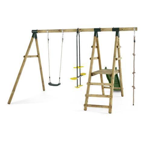 meerkat wooden swing set