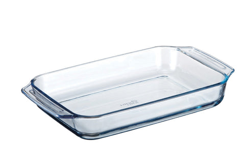 Lock & Lock Borosilicate Rectangular Glass Pan (Oven-Safe) 3.3L