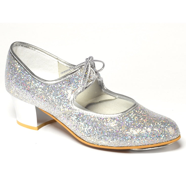 Kids Silver Glitter Tap Shoes – Dance 