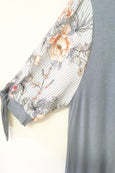 Celeste Floral Striped Print Top Plus