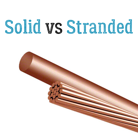 solid vs stranded copper cable wires conductors