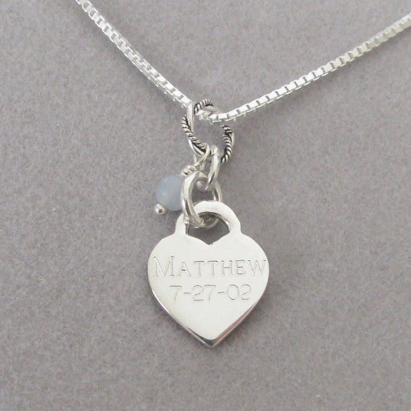 personalized baby footprint necklace