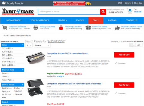 Quest4Toner Search Results