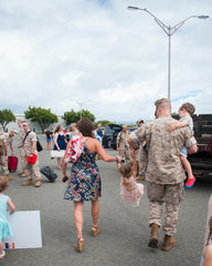 Our most recent deployment homecoming!  Thank goodness is was over a year ago!