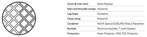 NOVA Ventus Materials Paragliding Harness