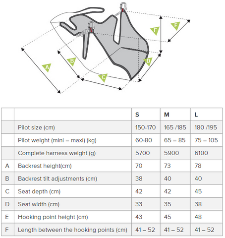 SupAir Acro 4 Paragliding Harness