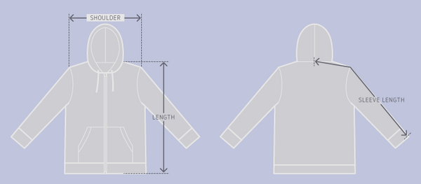 Camperville - How To Measure A Hoodie For Proper Size