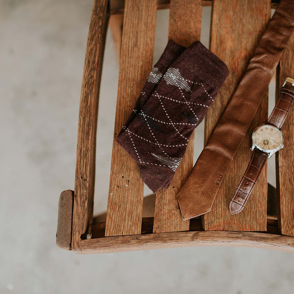 WEEF Handmade Leather Ties makes your wedding even more special. Perfect wedding inspiration.