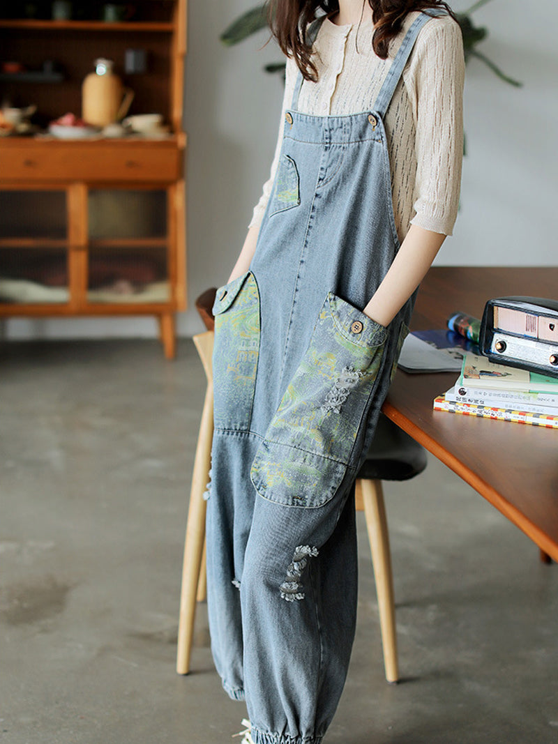 Call Me Honey Printed Overall Dungaree