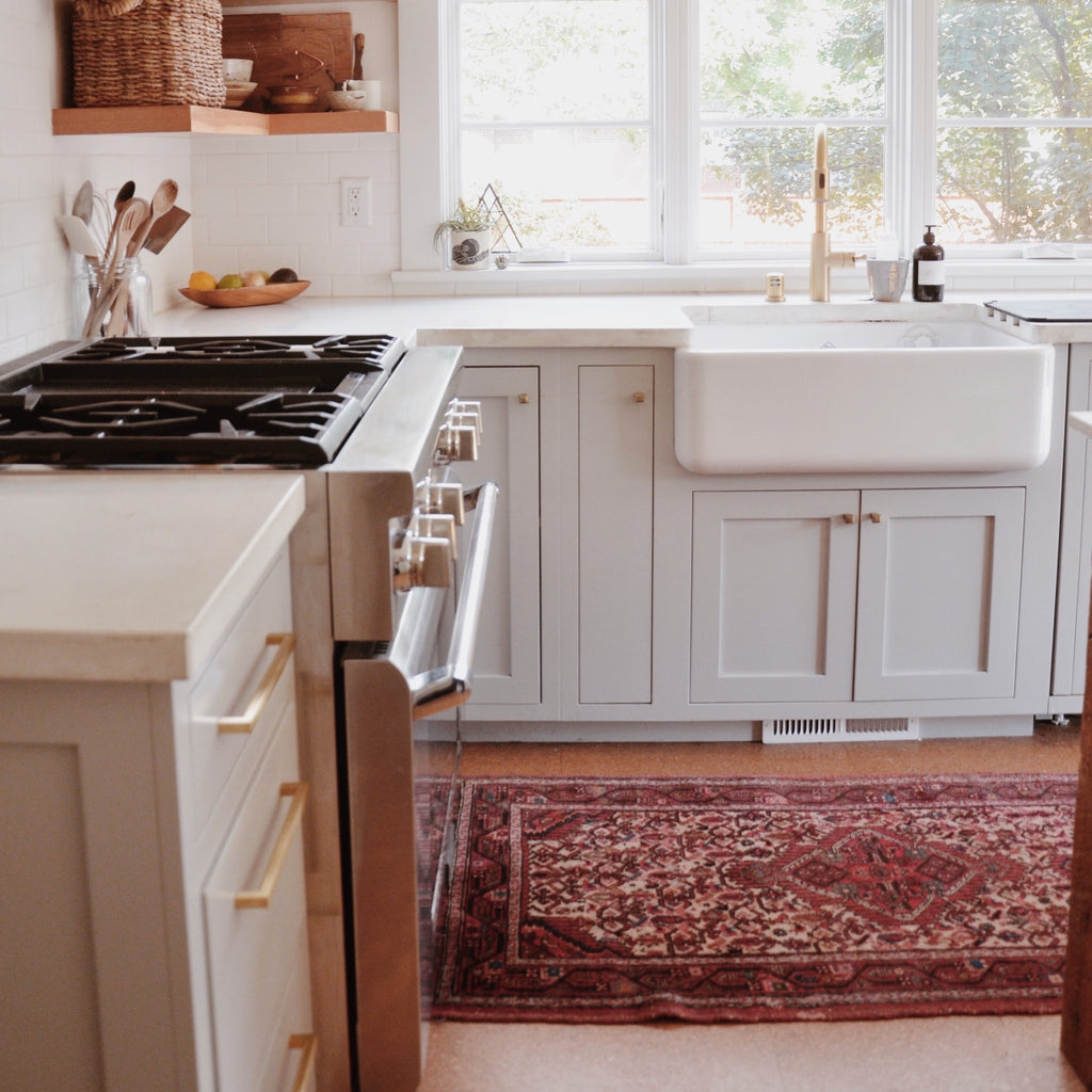 Bridget Ambrose Kitchen with a Vintage Runner from Swoon Rugs