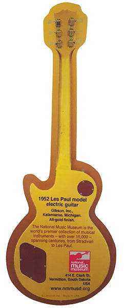 Bookmark featuring Les Paul Guitar, back