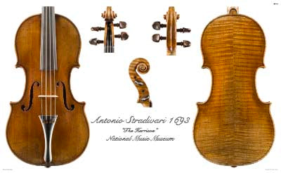 Photo of Stradivari violin, The Harrison