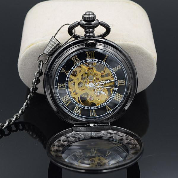 Steampunk Skeleton Mechanical Pocket Watch - Ancient Explorers