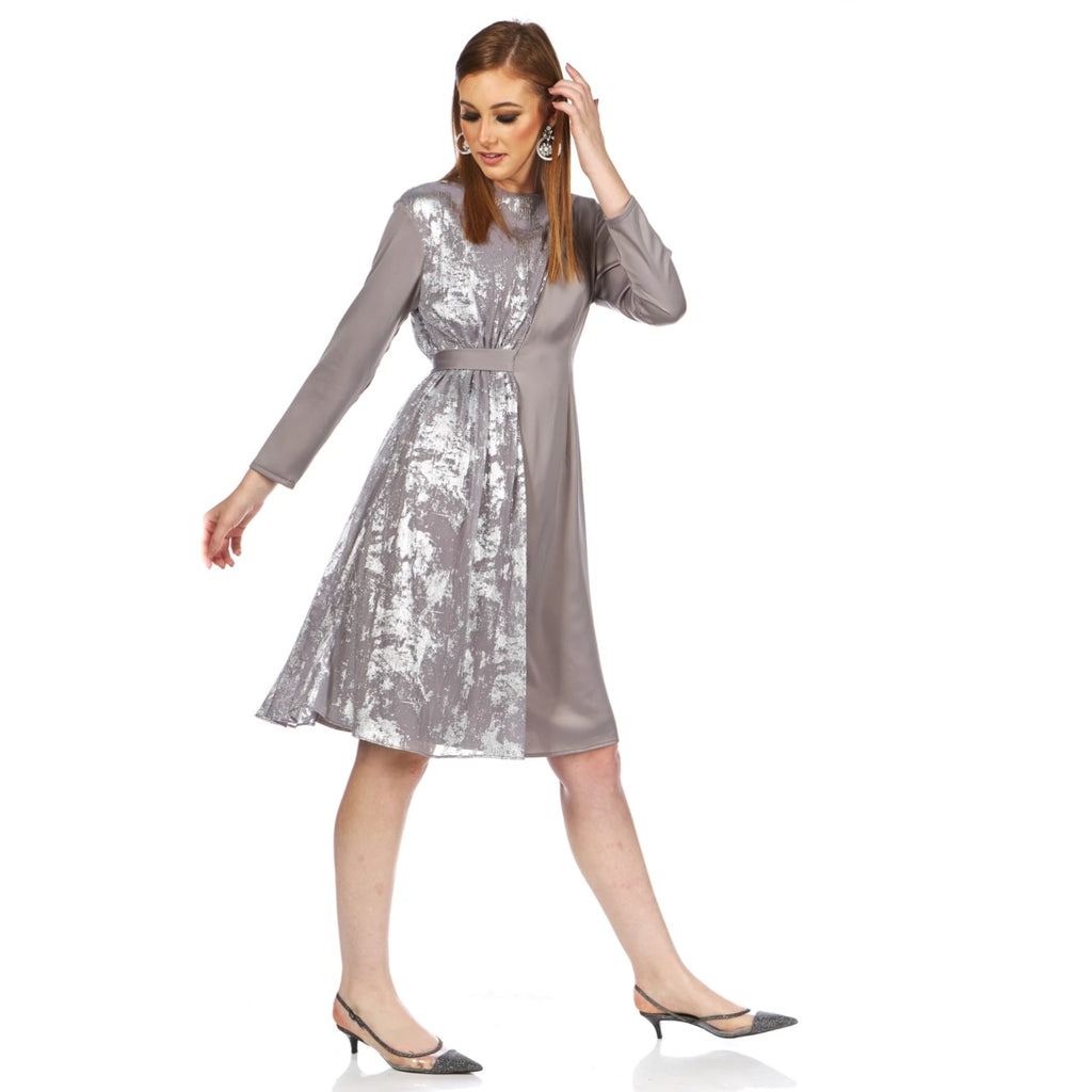 milly silver dress