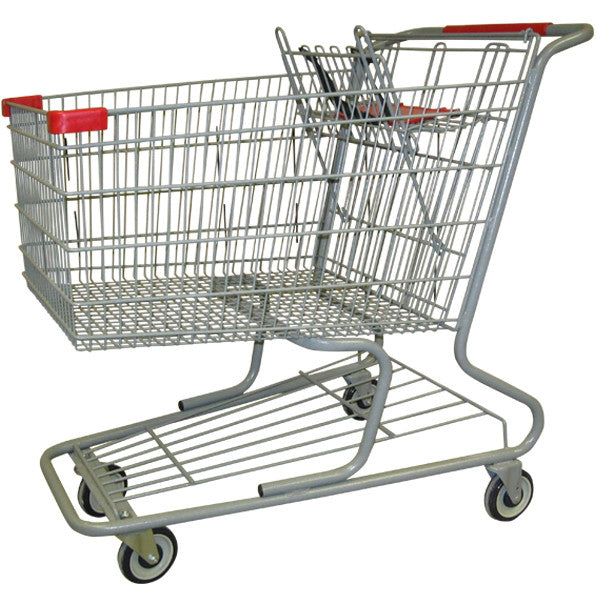 Amw 90 Metal Wire Shopping Cart 18 000 Cu In Americana Companies