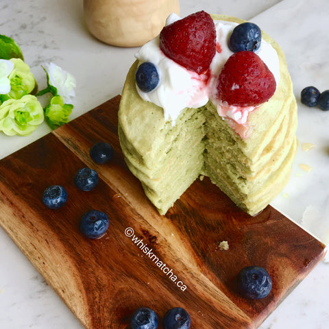 Matcha fluffy pancake