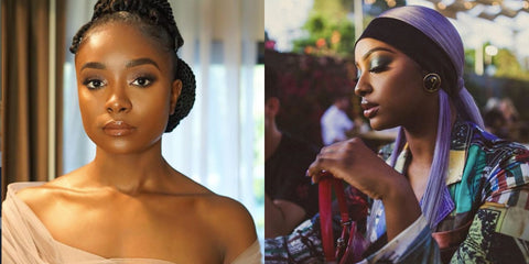 Darkskinned celebrity makeup