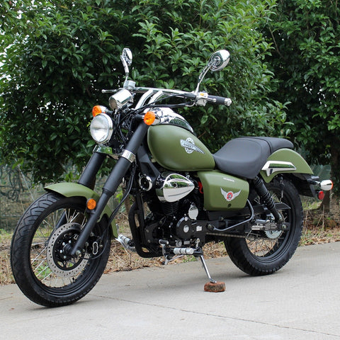 250cc Mini Chopper Ghost in Army Green Color