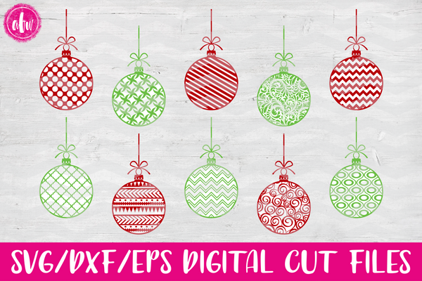 Download Pattern Christmas Ornament - SVG, DXF, EPS - AFW Designs