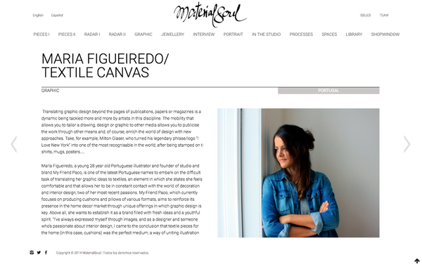 material soul interview with maria figueiredo, founder of My Friend Paco homewares brand