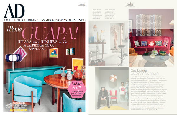 AD spain features designer cushions by my friend paco