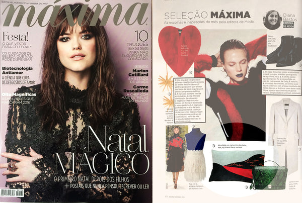 my friend paco's embroidered cushion at maxima magazine Portugal