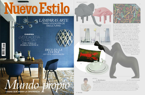 silk designer cushion CRUST by my friend paco at nuevo estilo Spain magazine