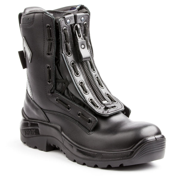 zip up steel toe boots