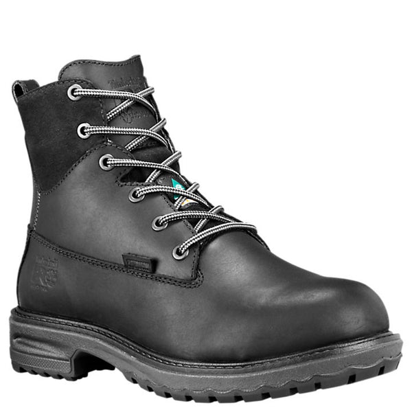 black timberland safety boots