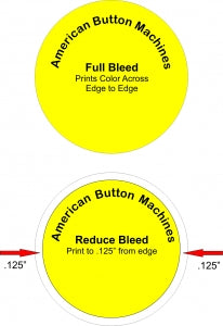button design bleed edge