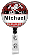 Firefighter Badge Reel