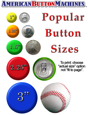 popular button sizes