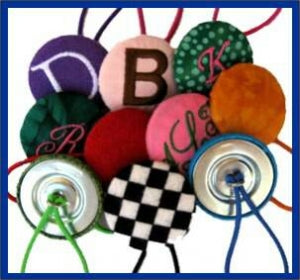 fabric covered ponytail holders