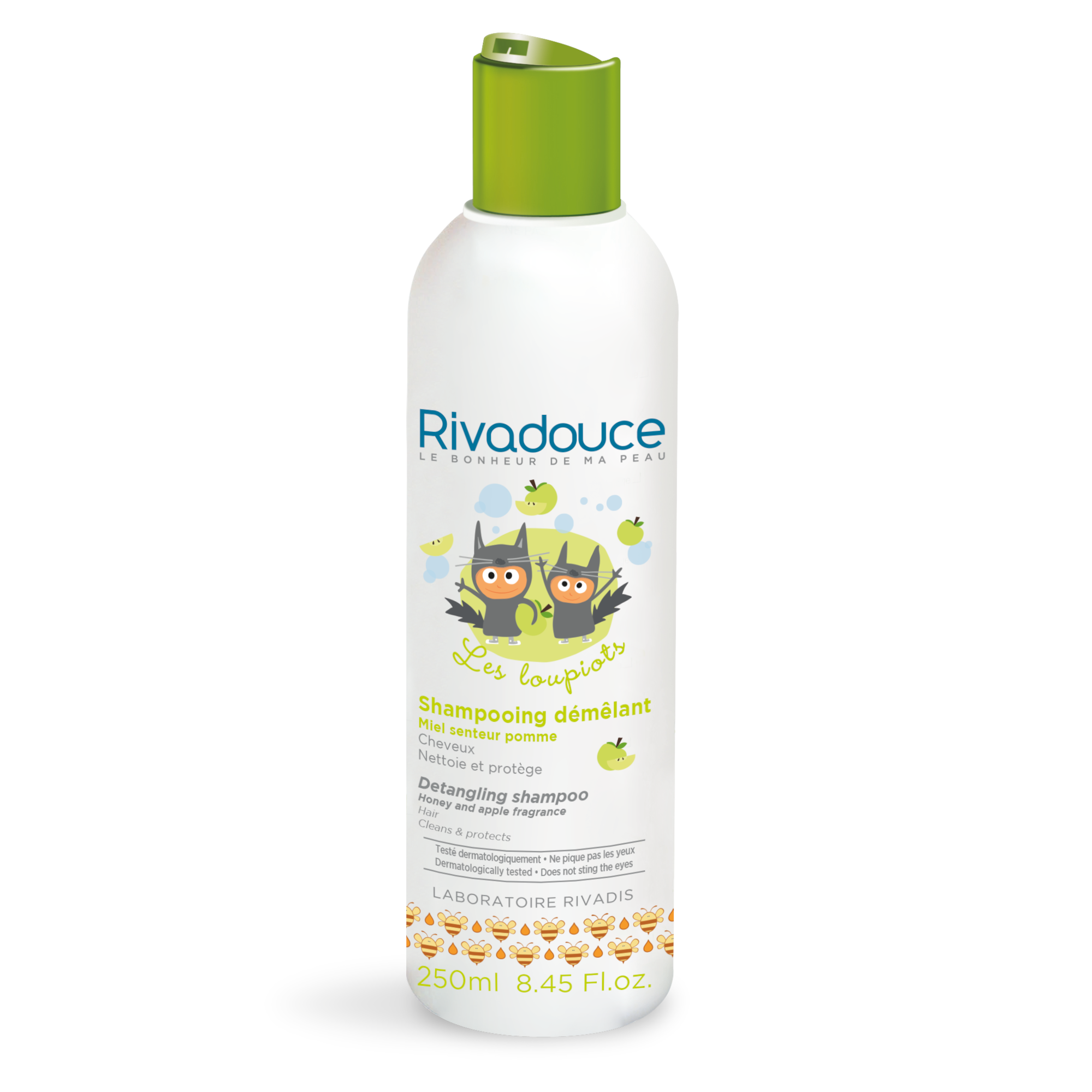 BUY 1 GET 1 FREE -Rivadouce Loupiots Honey and Apple Conditioning Shampoo (Shampooing Démêlant Miel et Pomme) 250ml